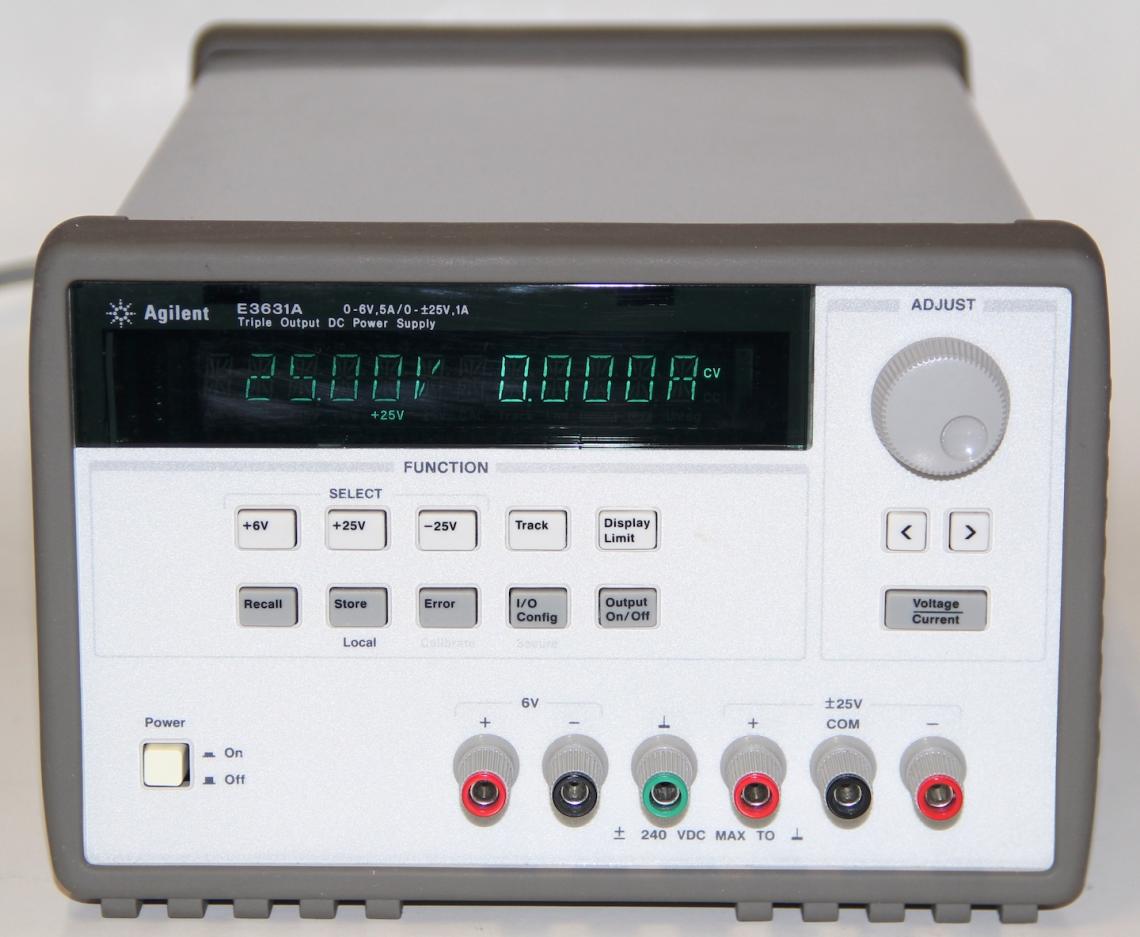 Agilent E3631A Triple Output DC Power Supply 0-6V, 5A and 0- +/-